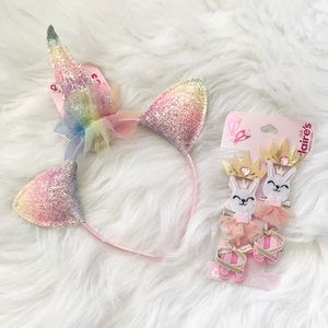 NWT Girl Accessories Unicorn Headband Ballet Bunny